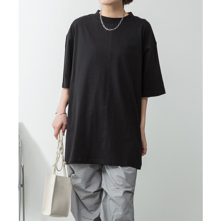 オーバーサイズコットンパネルTシャツ レディース 大きいサイズ | JungleJalopy | 詳細画像13 