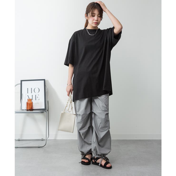 オーバーサイズコットンパネルTシャツ レディース 大きいサイズ | JungleJalopy | 詳細画像18 