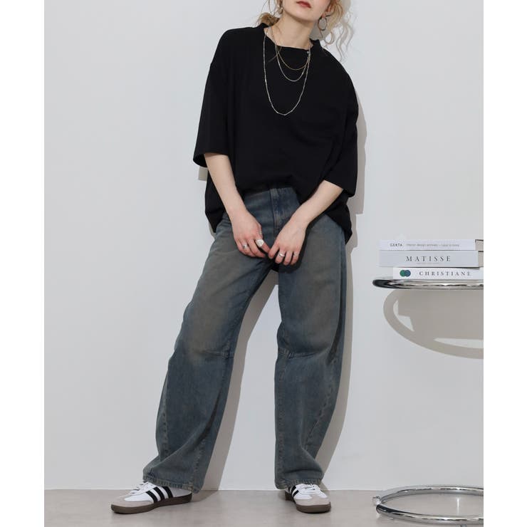 オーバーサイズコットンパネルTシャツ レディース 大きいサイズ | JungleJalopy | 詳細画像29 