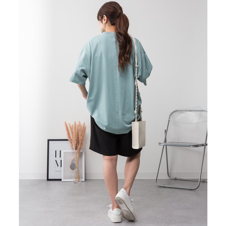 オーバーサイズコットンパネルTシャツ レディース 大きいサイズ | JungleJalopy | 詳細画像44 