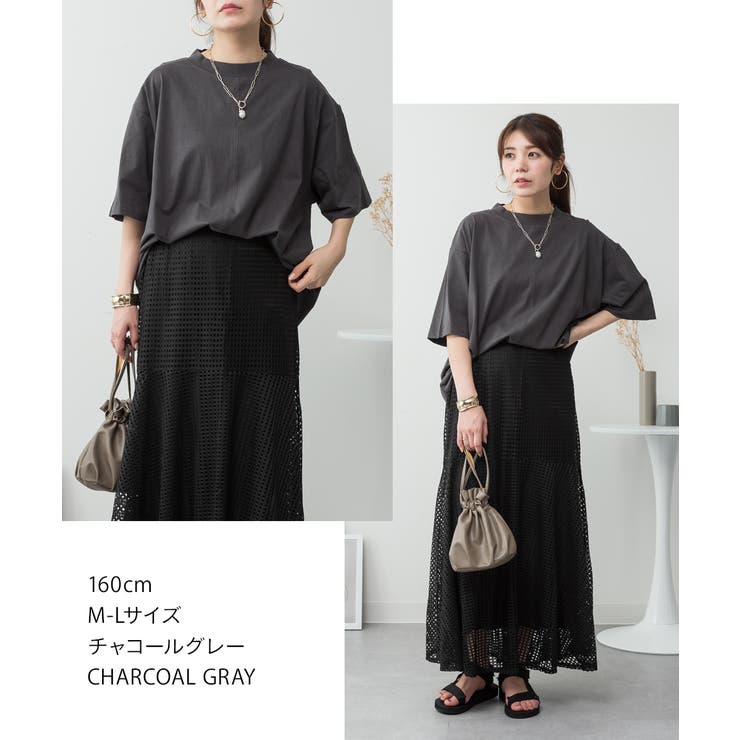 オーバーサイズコットンパネルTシャツ レディース 大きいサイズ | JungleJalopy | 詳細画像55 