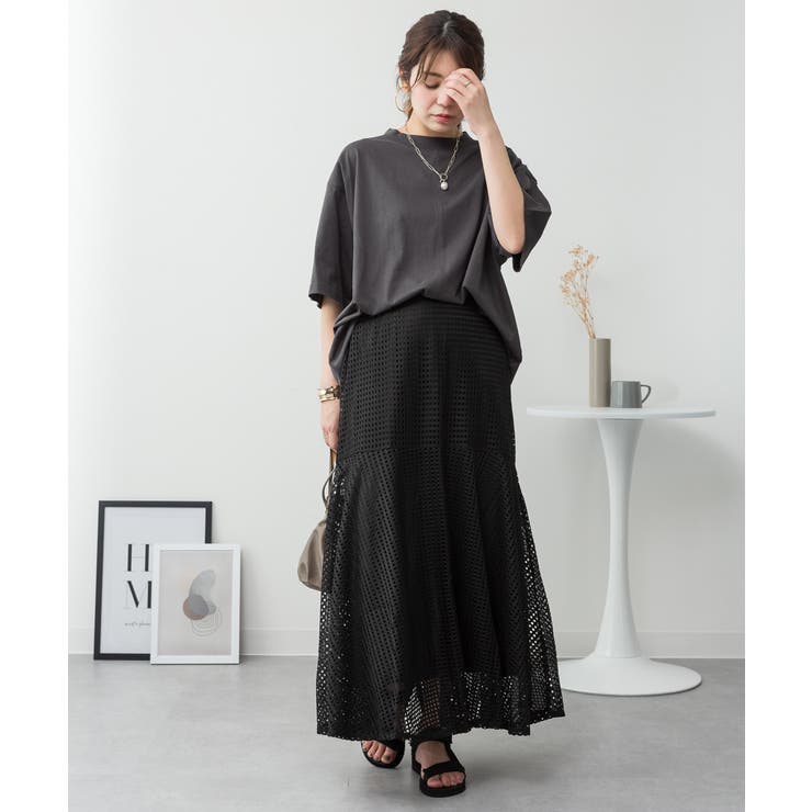 オーバーサイズコットンパネルTシャツ レディース 大きいサイズ | JungleJalopy | 詳細画像64 