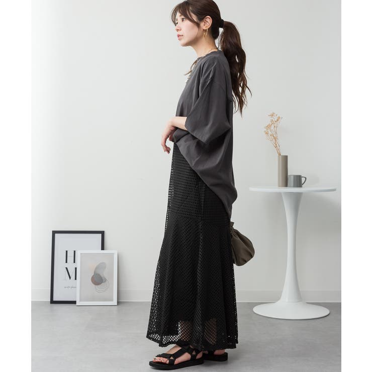 オーバーサイズコットンパネルTシャツ レディース 大きいサイズ | JungleJalopy | 詳細画像66 