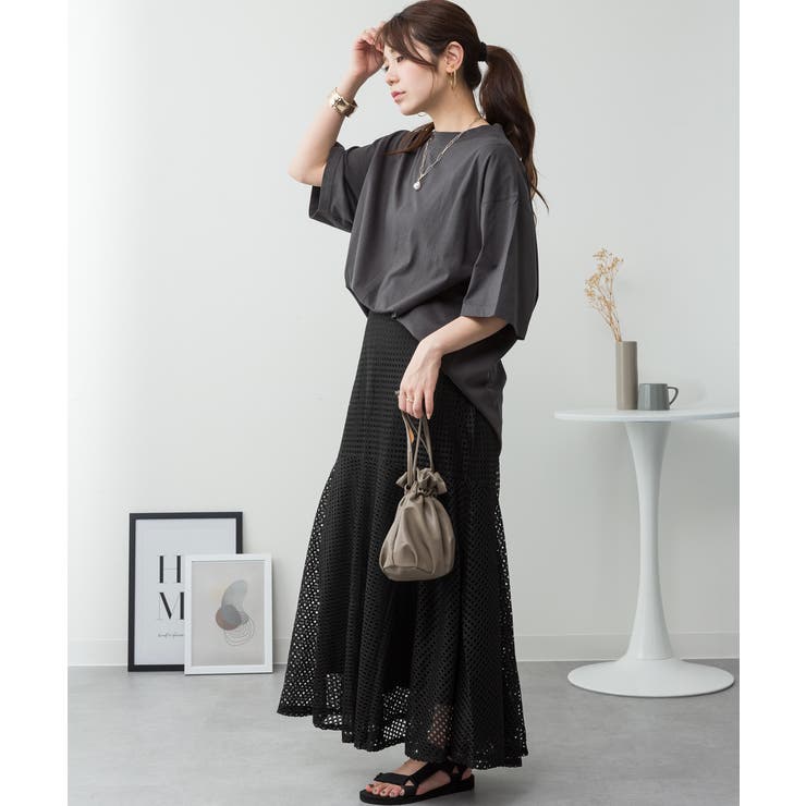 オーバーサイズコットンパネルTシャツ レディース 大きいサイズ | JungleJalopy | 詳細画像67 