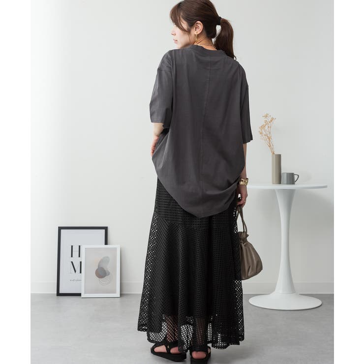 オーバーサイズコットンパネルTシャツ レディース 大きいサイズ | JungleJalopy | 詳細画像69 