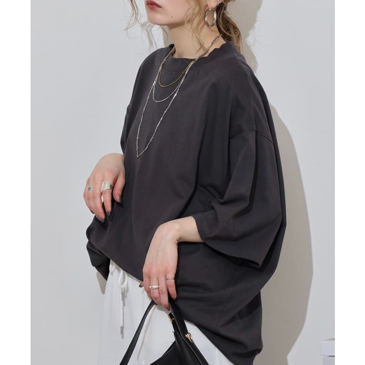 オーバーサイズコットンパネルTシャツ レディース 大きいサイズ | JungleJalopy | 詳細画像75 