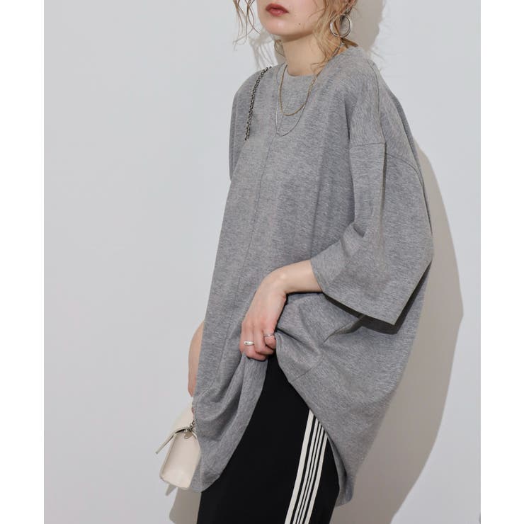 オーバーサイズコットンパネルTシャツ レディース 大きいサイズ | JungleJalopy | 詳細画像91 