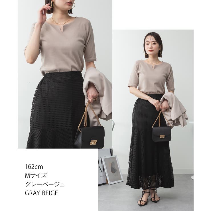 キーネックコットン5分袖トップ レディース 大きいサイズ | JungleJalopy | 詳細画像83 