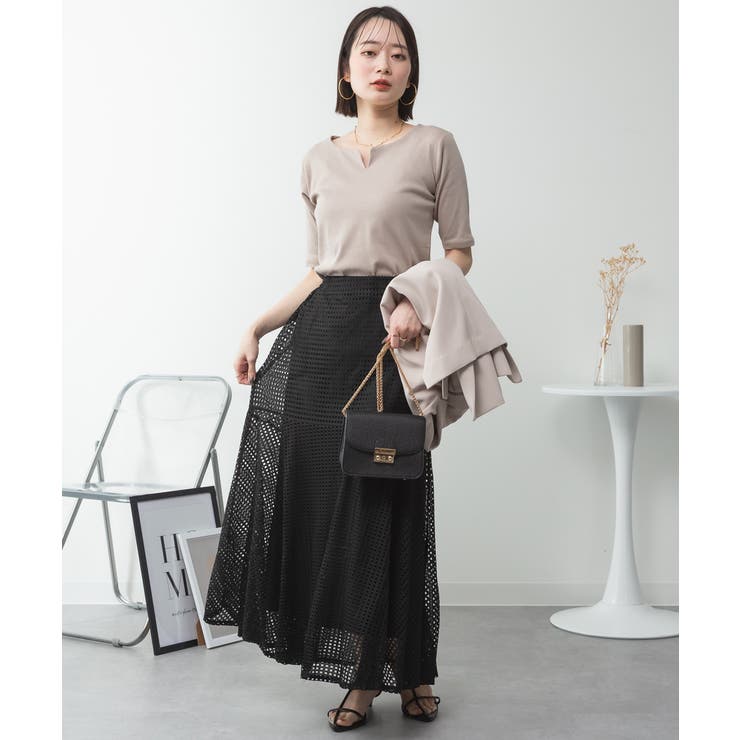 キーネックコットン5分袖トップ レディース 大きいサイズ | JungleJalopy | 詳細画像92 