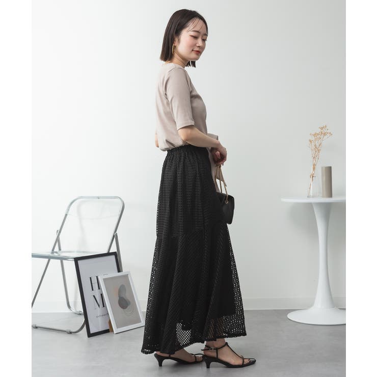 キーネックコットン5分袖トップ レディース 大きいサイズ | JungleJalopy | 詳細画像94 