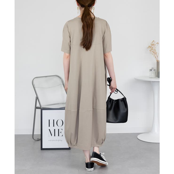 半袖バルーンロングワンピース レディース 大きいサイズ | JungleJalopy | 詳細画像21 