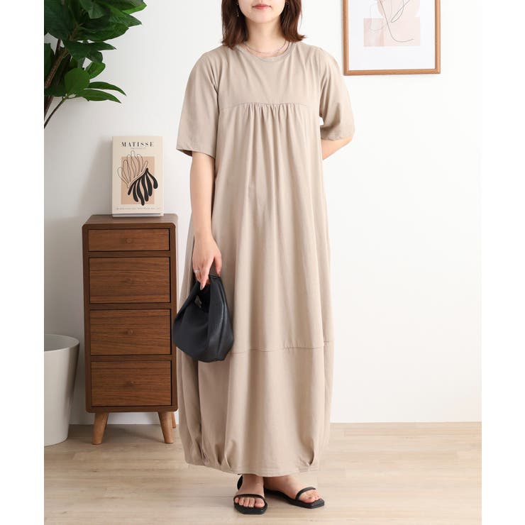 半袖バルーンロングワンピース レディース 大きいサイズ | JungleJalopy | 詳細画像22 