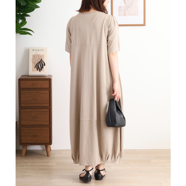 半袖バルーンロングワンピース レディース 大きいサイズ | JungleJalopy | 詳細画像24 