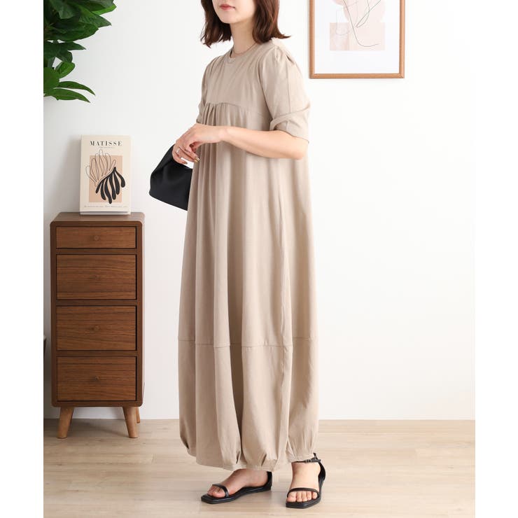 半袖バルーンロングワンピース レディース 大きいサイズ | JungleJalopy | 詳細画像25 