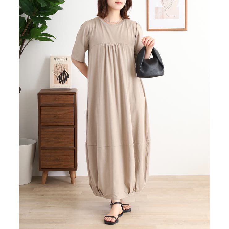 半袖バルーンロングワンピース レディース 大きいサイズ | JungleJalopy | 詳細画像26 