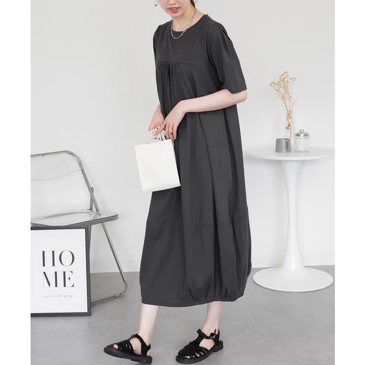 半袖バルーンロングワンピース レディース 大きいサイズ | JungleJalopy | 詳細画像32 