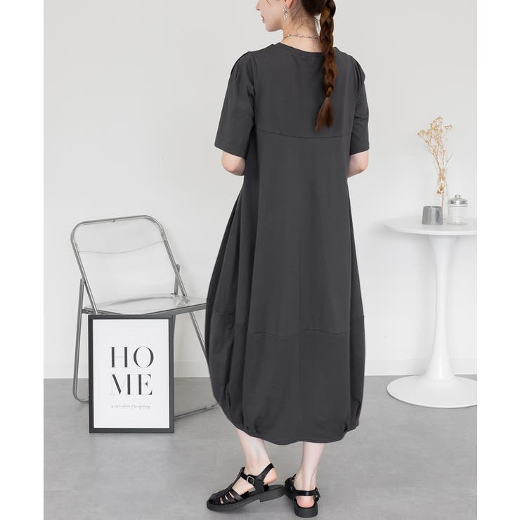 半袖バルーンロングワンピース レディース 大きいサイズ | JungleJalopy | 詳細画像36 