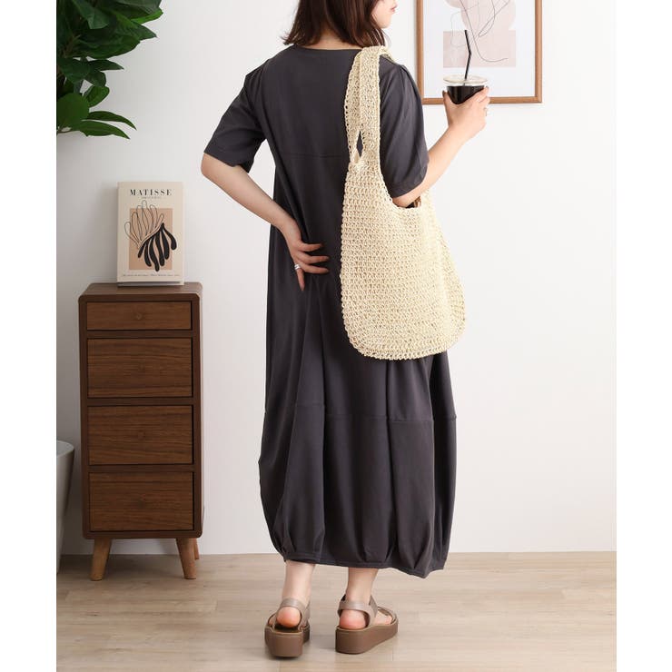 半袖バルーンロングワンピース レディース 大きいサイズ | JungleJalopy | 詳細画像40 