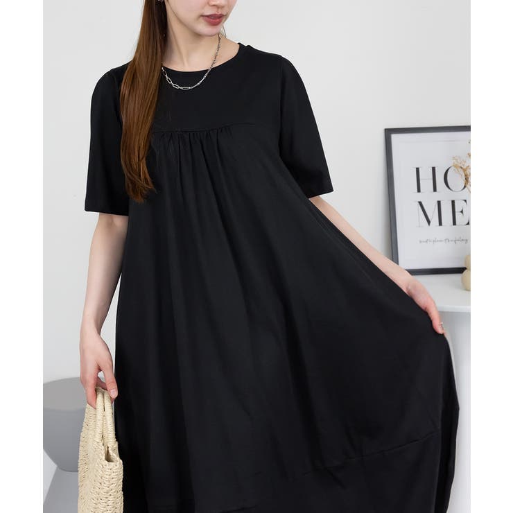 半袖バルーンロングワンピース レディース 大きいサイズ | JungleJalopy | 詳細画像50 