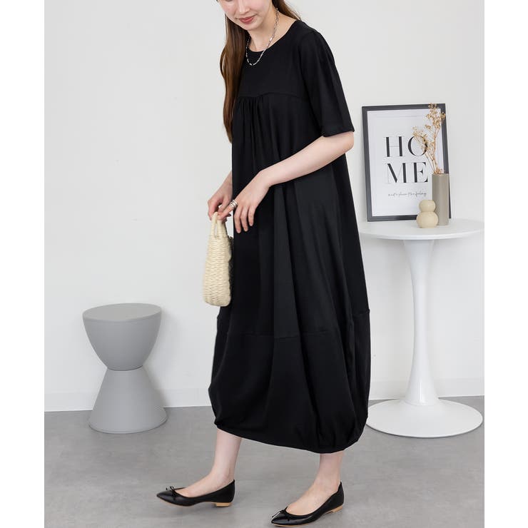 半袖バルーンロングワンピース レディース 大きいサイズ | JungleJalopy | 詳細画像54 