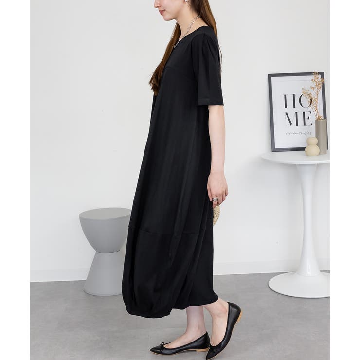 半袖バルーンロングワンピース レディース 大きいサイズ | JungleJalopy | 詳細画像55 