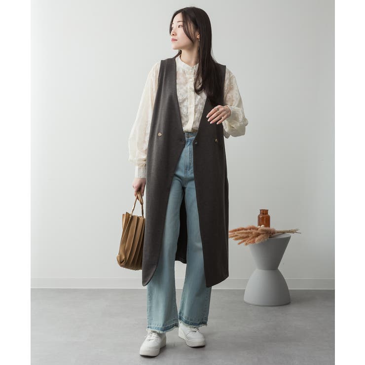 C-GRAY | ミニ裏毛 ノーカラー リラックス | JungleJalopy