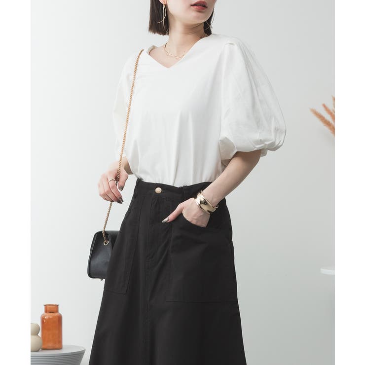 コットンパフスリーブTシャツ 大きいサイズ 半袖 | JungleJalopy | 詳細画像3 