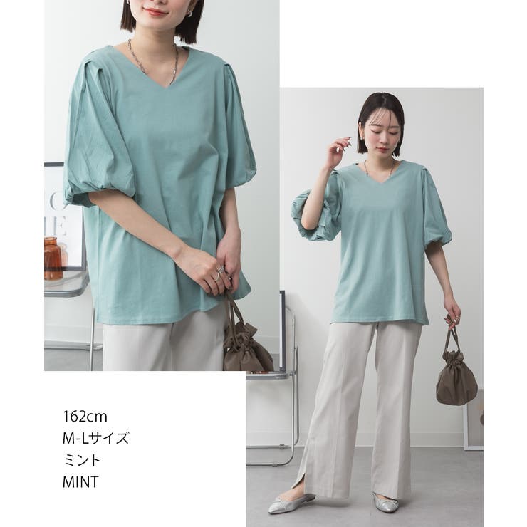 コットンパフスリーブTシャツ 大きいサイズ 半袖 | JungleJalopy | 詳細画像54 