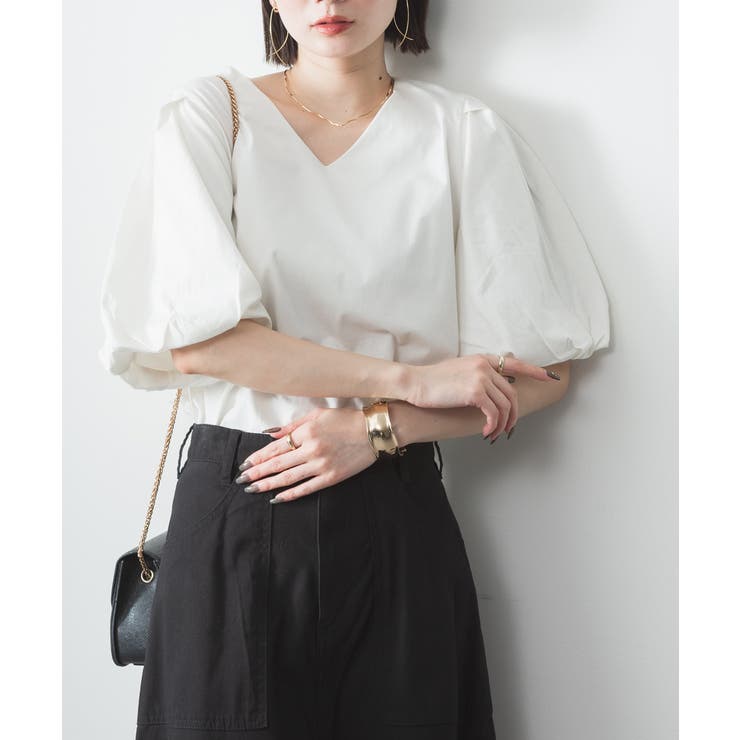 OFFWHITE | コットンパフスリーブTシャツ 大きいサイズ 半袖 | JungleJalopy