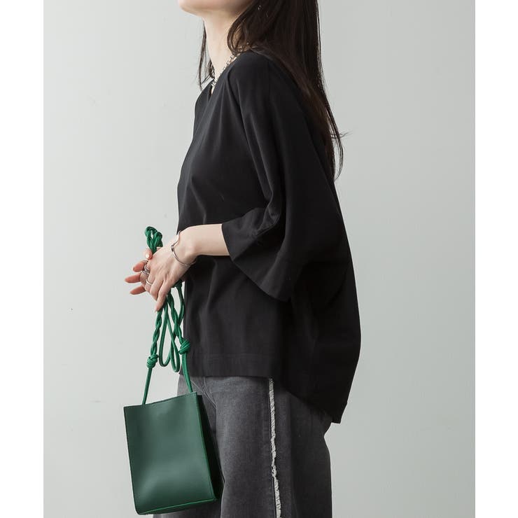 Vネック 7分袖 ドルマンTシャツ | JungleJalopy | 詳細画像11 