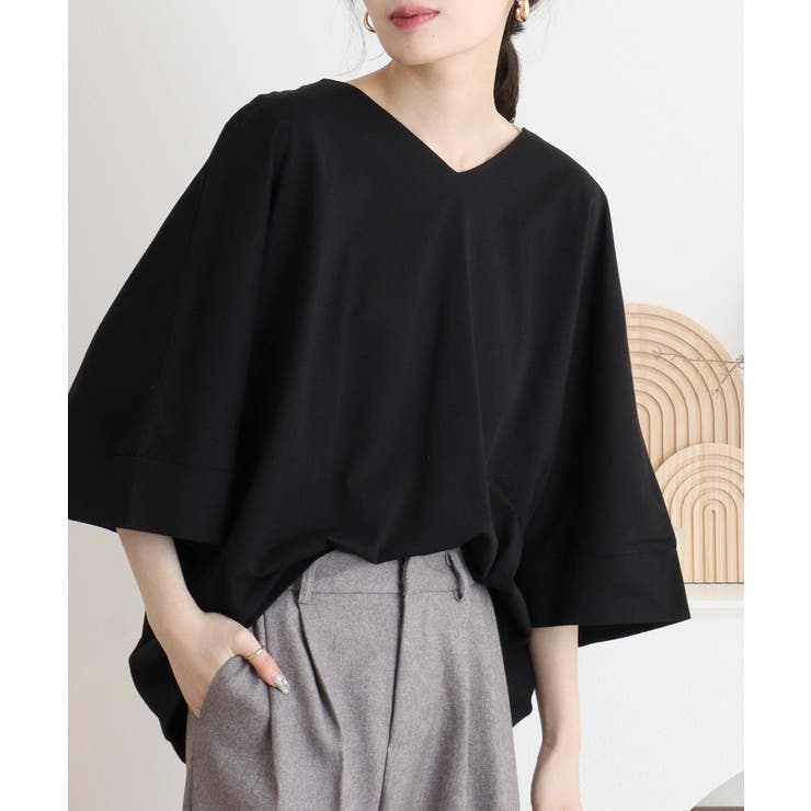 Vネック 7分袖 ドルマンTシャツ | JungleJalopy | 詳細画像14 