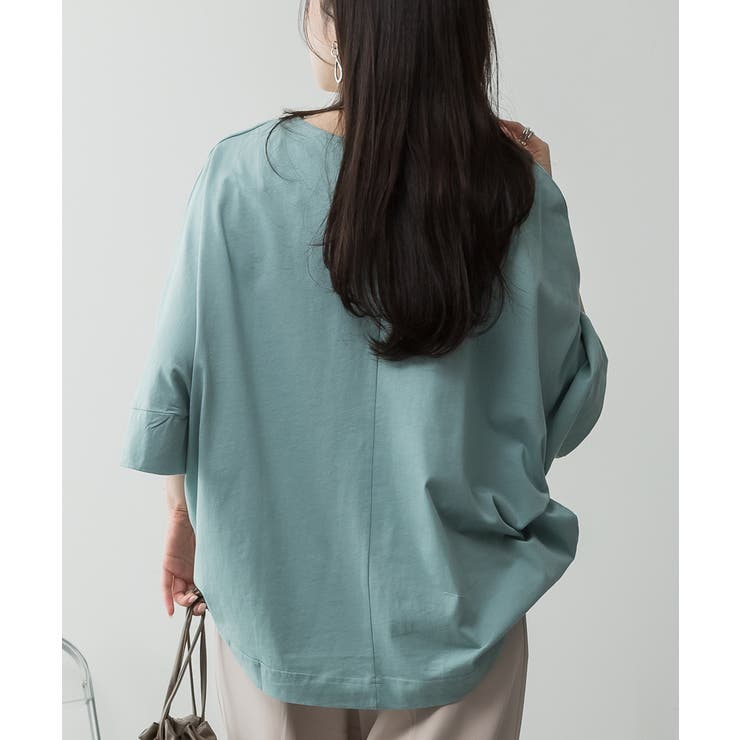 Vネック 7分袖 ドルマンTシャツ | JungleJalopy | 詳細画像19 