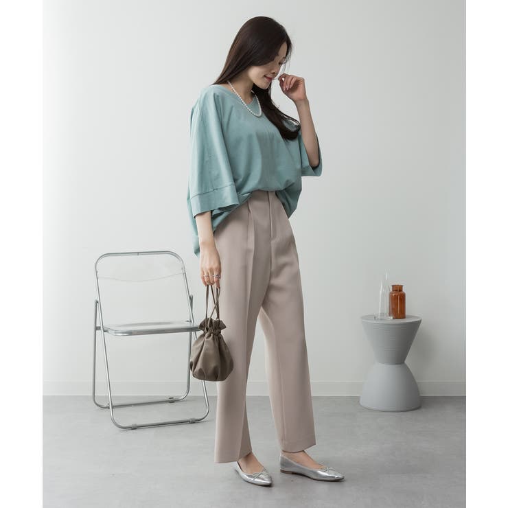 Vネック 7分袖 ドルマンTシャツ | JungleJalopy | 詳細画像25 