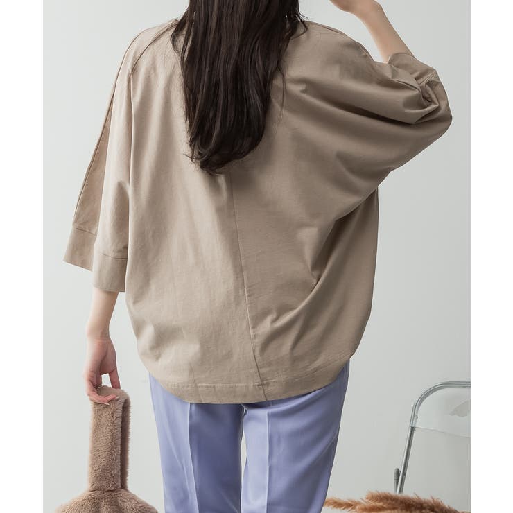 Vネック 7分袖 ドルマンTシャツ | JungleJalopy | 詳細画像39 