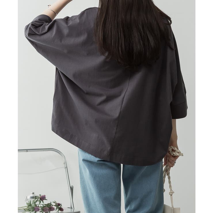 Vネック 7分袖 ドルマンTシャツ | JungleJalopy | 詳細画像76 