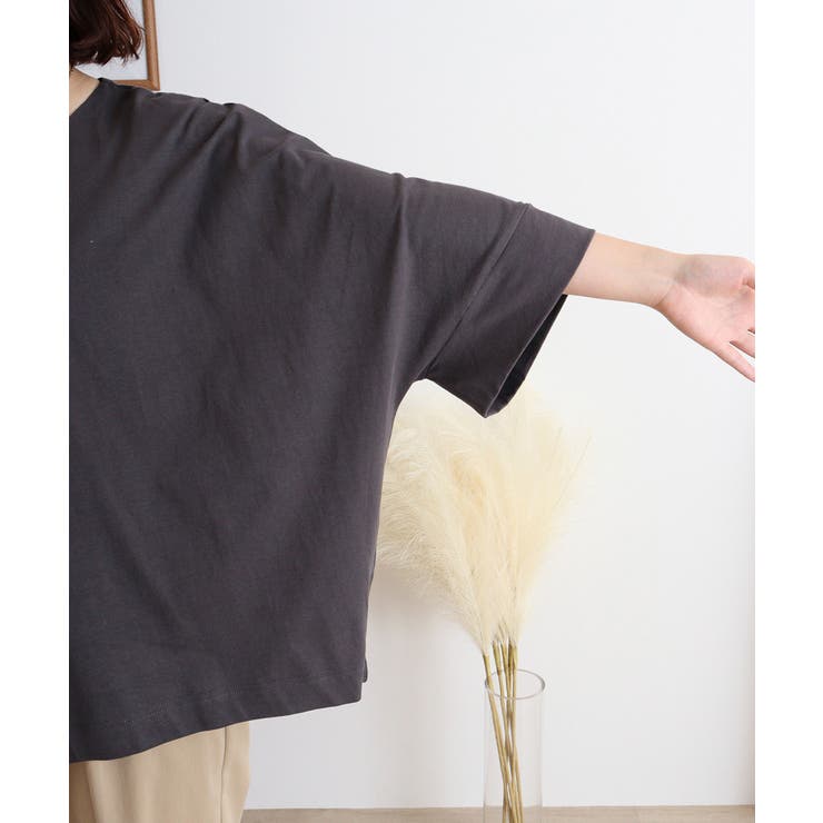 Vネック 7分袖 ドルマンTシャツ | JungleJalopy | 詳細画像90 