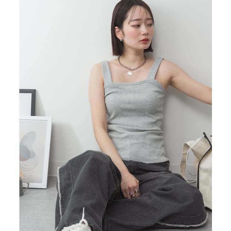 2x2リブチューブ キャミソール 大きいサイズ | JungleJalopy | 詳細画像72 