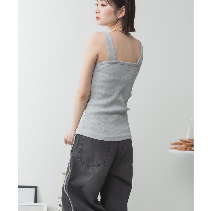 2x2リブチューブ キャミソール 大きいサイズ | JungleJalopy | 詳細画像78 