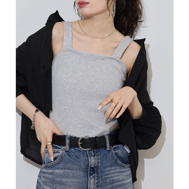 2x2リブチューブ キャミソール 大きいサイズ | JungleJalopy | 詳細画像87 