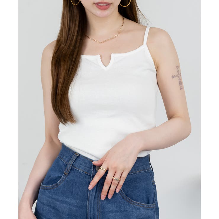 キーネックキャミソール インナー 綿100% | JungleJalopy | 詳細画像14 