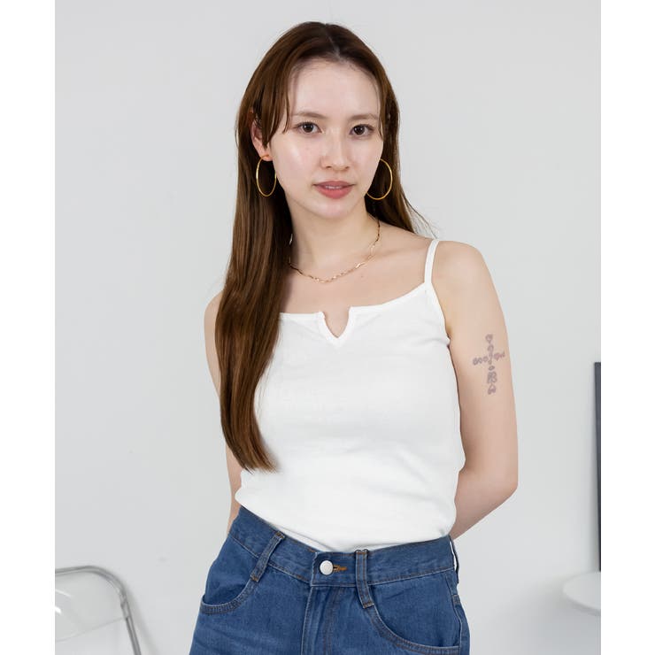 キーネックキャミソール インナー 綿100% | JungleJalopy | 詳細画像17 