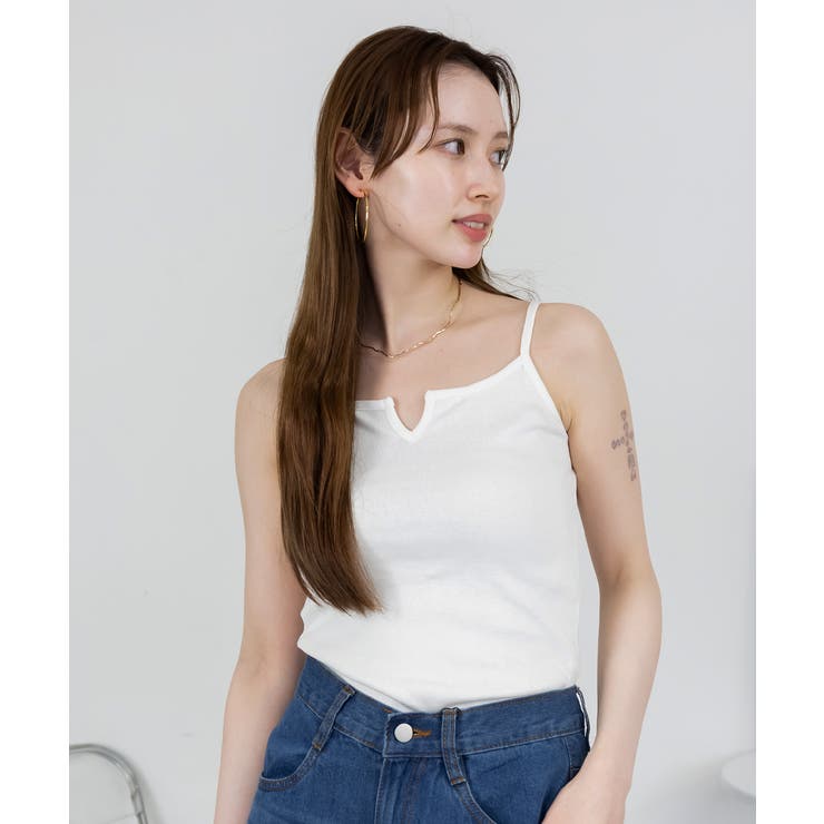 キーネックキャミソール インナー 綿100% | JungleJalopy | 詳細画像18 