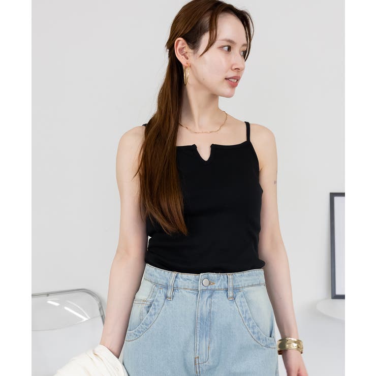 キーネックキャミソール インナー 綿100% | JungleJalopy | 詳細画像6 