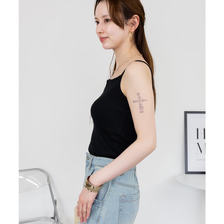 キーネックキャミソール インナー 綿100% | JungleJalopy | 詳細画像7 