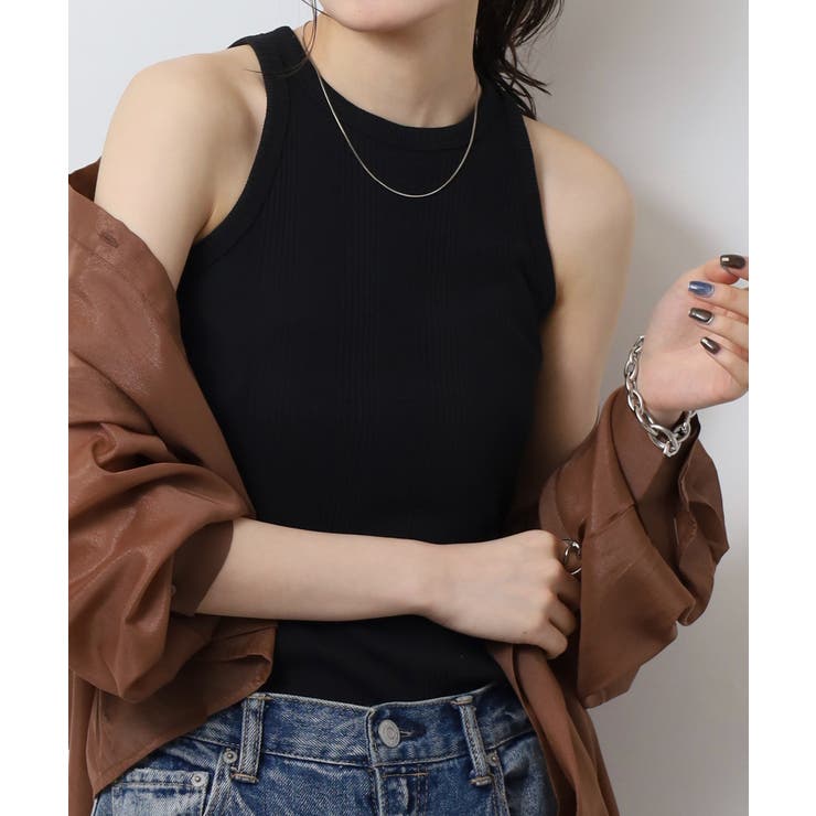 ランダムリブ アメリカンスリーブタンクトップ レディース 大きいサイズ | JungleJalopy | 詳細画像14 