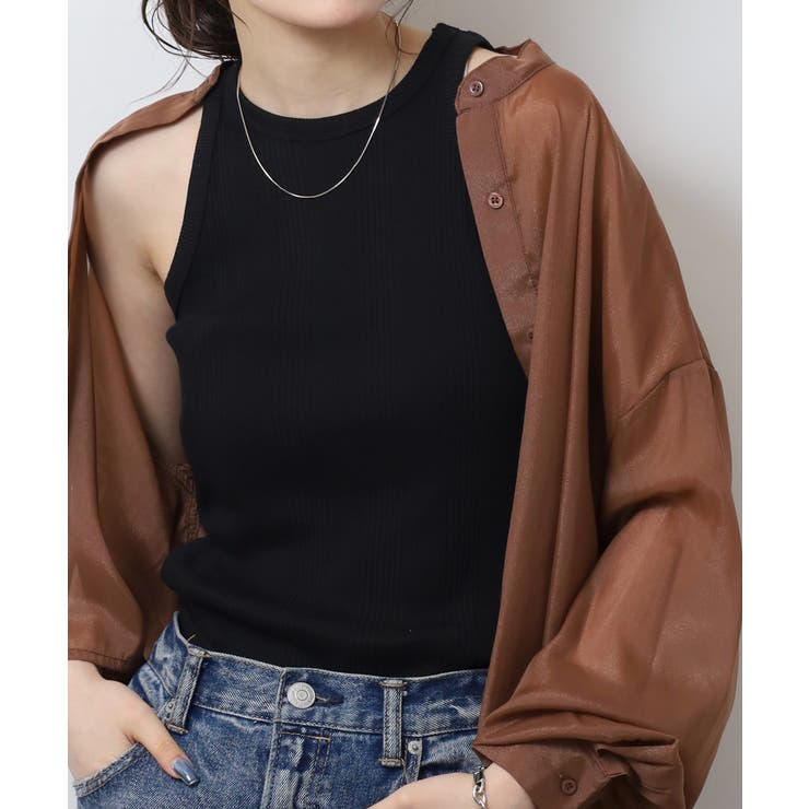 ランダムリブ アメリカンスリーブタンクトップ レディース 大きいサイズ | JungleJalopy | 詳細画像15 