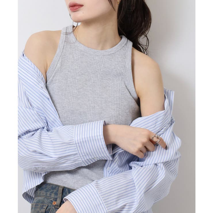 ランダムリブ アメリカンスリーブタンクトップ レディース 大きいサイズ | JungleJalopy | 詳細画像25 