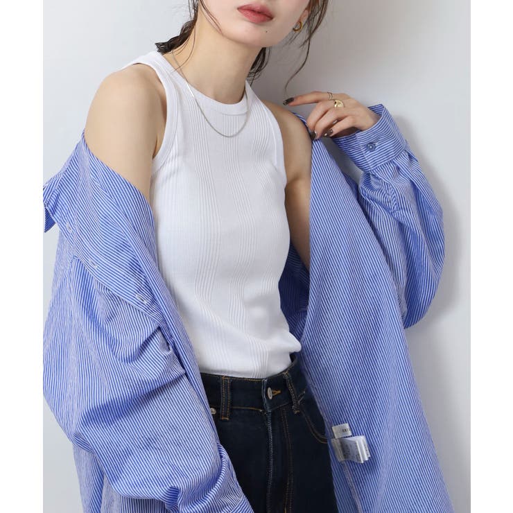 ランダムリブ アメリカンスリーブタンクトップ レディース 大きいサイズ | JungleJalopy | 詳細画像44 