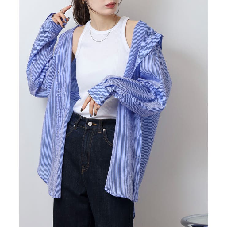 ランダムリブ アメリカンスリーブタンクトップ レディース 大きいサイズ | JungleJalopy | 詳細画像45 