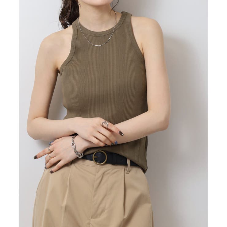 ランダムリブ アメリカンスリーブタンクトップ レディース 大きいサイズ | JungleJalopy | 詳細画像55 